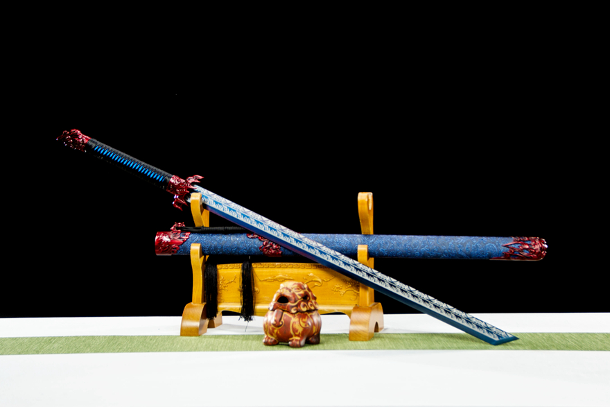 Thanh Long Đường Đao Lam Hỏa – Thép Mangan Hiệu Suất Cao